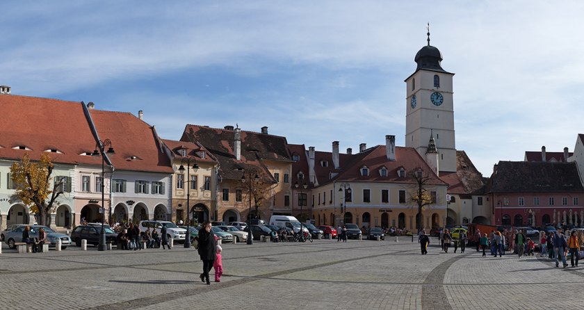 The Grand Square of Sibiu, Romania
